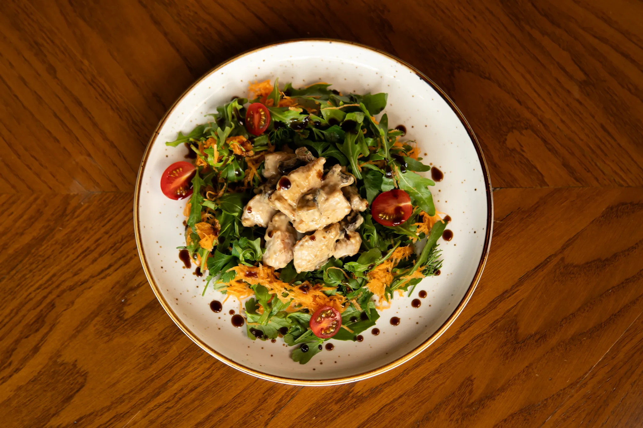 Toyuqlu Popkorn Balzamik sousu ilə